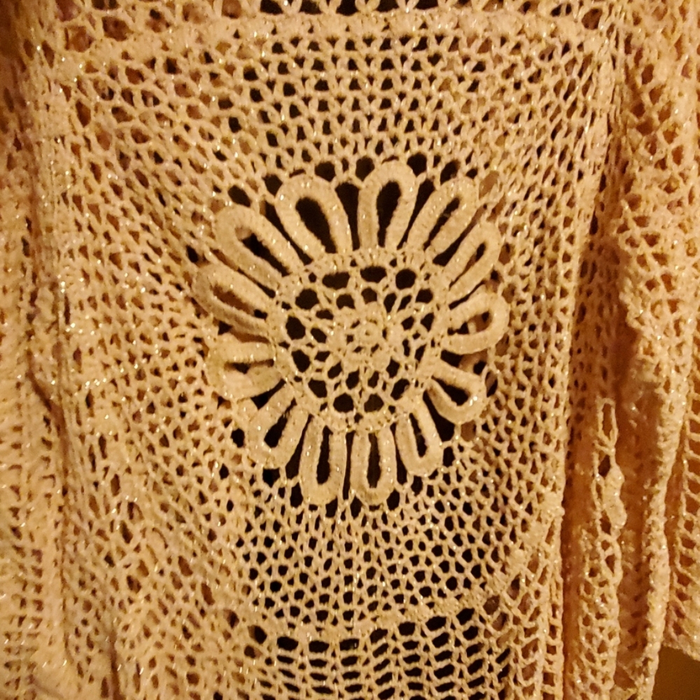 18/20 pink glittery cardigan New with out tags - Picture 3 of 3